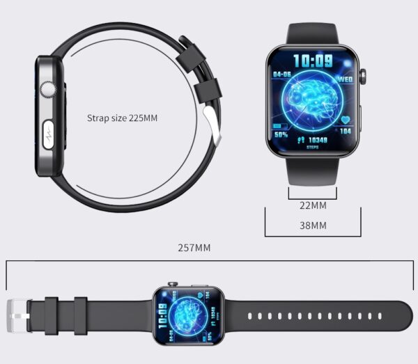 Умные Часы GT4 PulsePro EF300 2024 RU— Лучшая Смарт-Часы с ЭКГ и Измерением Давления,Голосовые Вызовы, Фитнес-Трекер